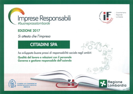 Premio 'Impresa Responsabile' - ed. 2017 | Cittadini