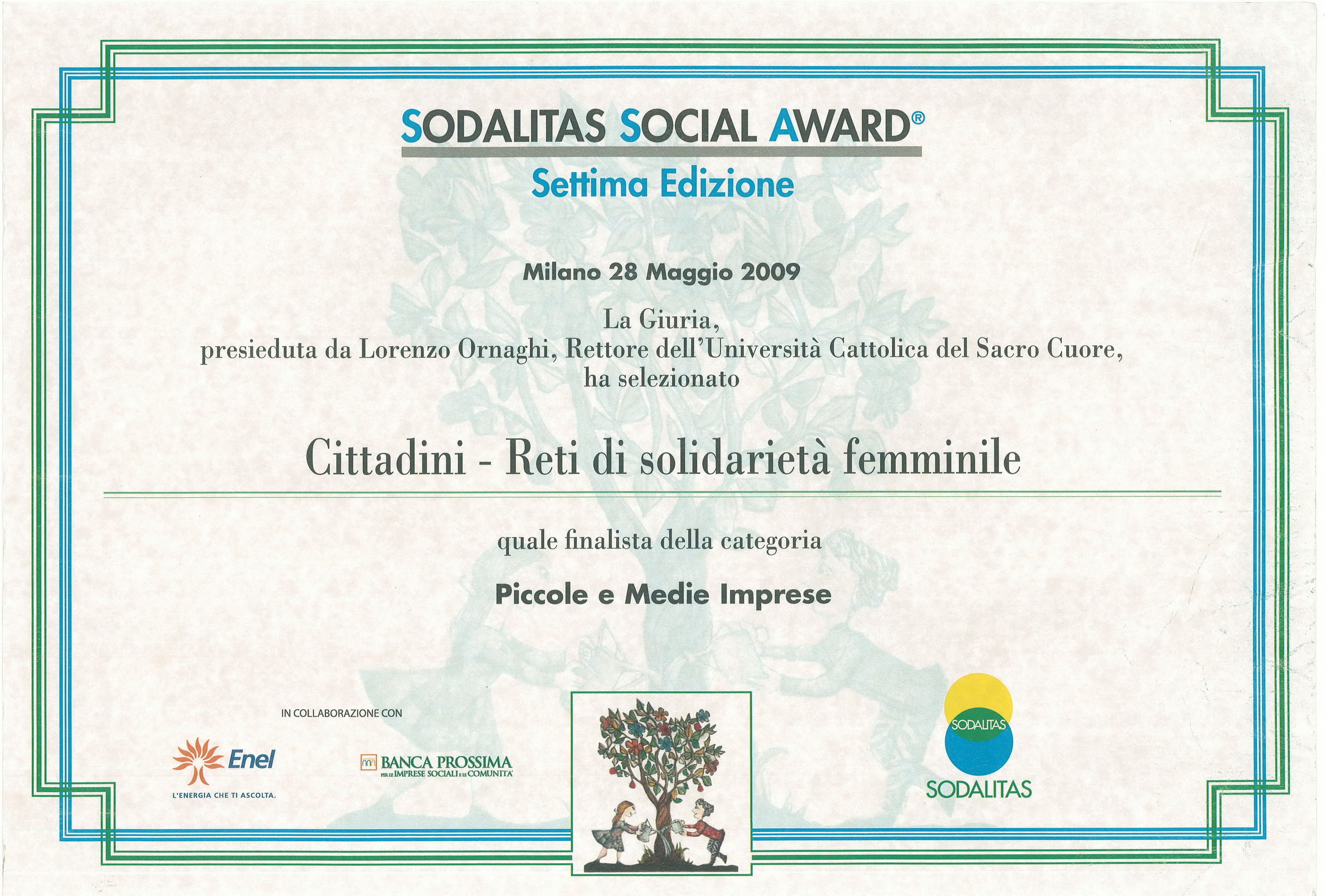 Premio Sodalitas 2009 - Cittadini spa