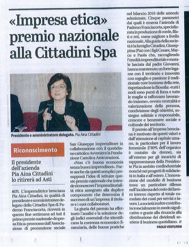 Cittadini l'impresa Etica