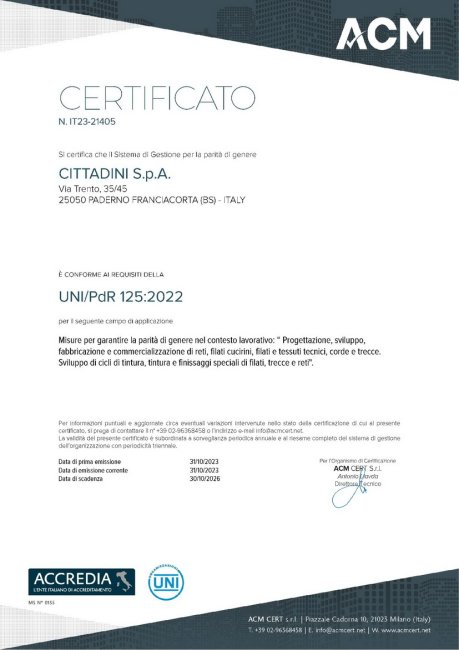 Certificazione Parità di Genere Certificazione Parità di Genere