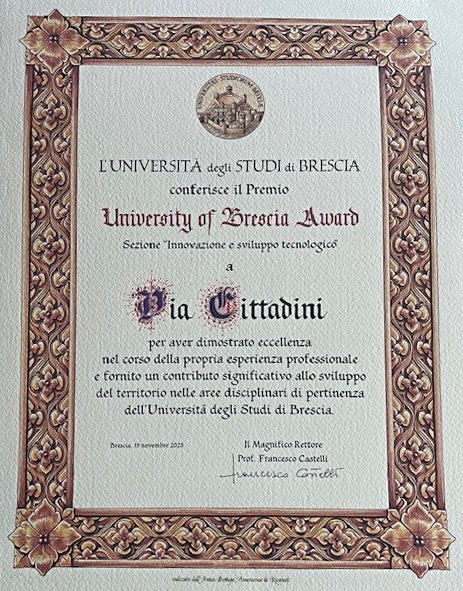 University of Brescia Award
