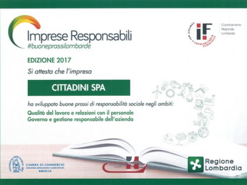 Award 'Impresa Responsabile' - ed. 2017 | Cittadini
