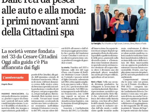 Giornale di Brescia - 90th Anniversary Cittadini spa