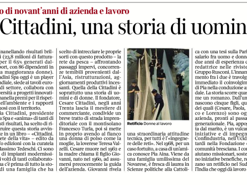 Articolo sul Corriere della Sera - Libro "Cittadini, la Rete della Vita" - 16 luglio 2023