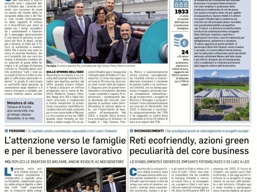 Articolo Corriere della Sera - ed. Brescia - 90anni - 16 dic 2023